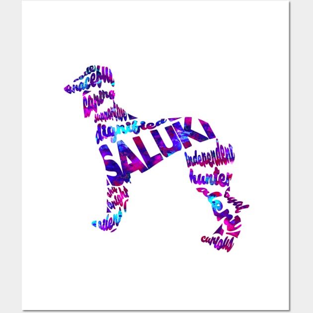 Saluki Wall Art by inspirowl